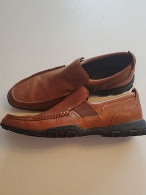 Cole Haan Men's Tan Leather Slip-On Loafers